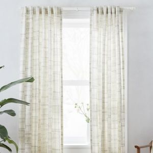 NWT West Elm mid-century Cotton Canvas Curtains